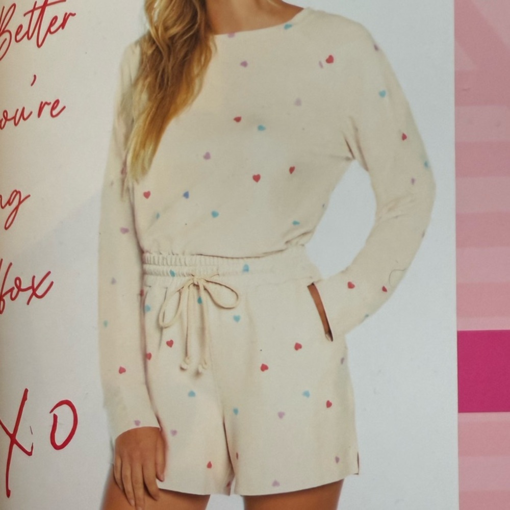 Wildfox Heart Printed Lounge Set - Picture 4 of 5